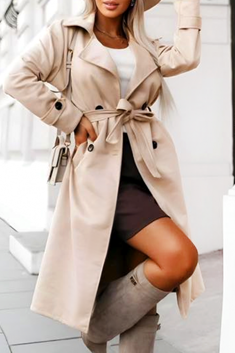 Καμπαρντίνα KRENOLFA BEIGE, Χρώμα: μπεζ, IVET.EU - Εκπτώσεις έως -80%