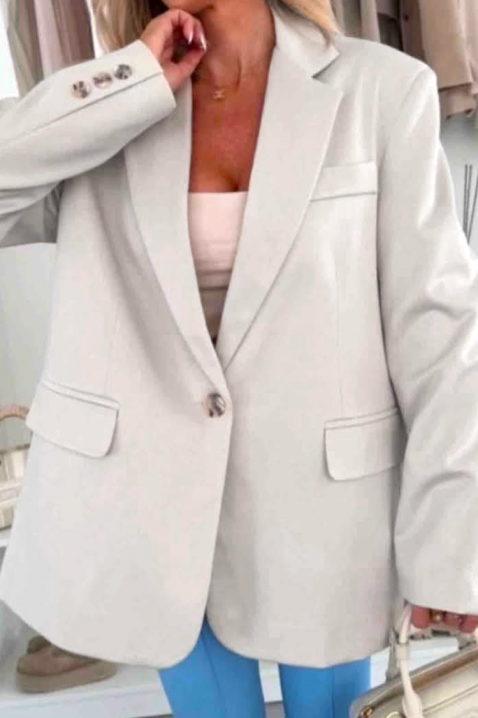 Σακάκι LAMBROZA, Χρώμα: μπεζ, IVET.EU - Εκπτώσεις έως -80%