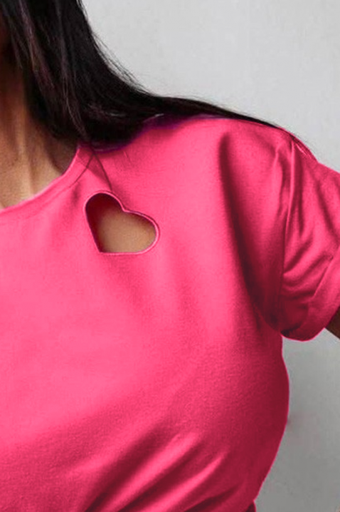 Κοντομάνικο μπλουζάκι ENZIRVA PINK, Χρώμα: ροζ, IVET.EU - Εκπτώσεις έως -80%