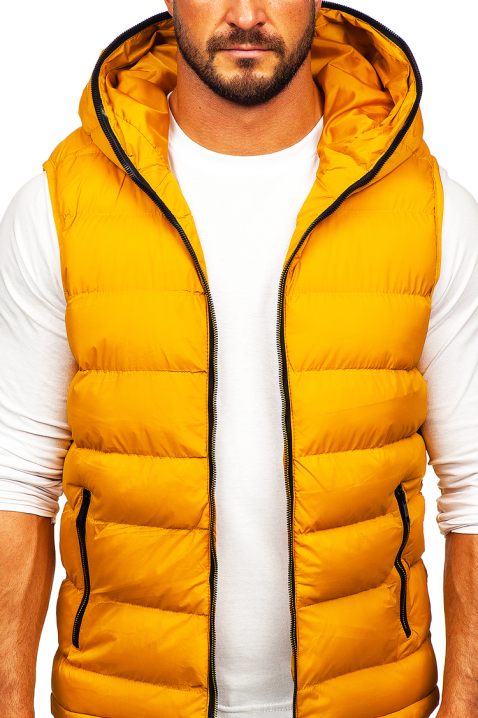 Ανδρικό γιλέκο MEJELO YELLOW, Χρώμα: κίτρινο, IVET.EU - Εκπτώσεις έως -80%