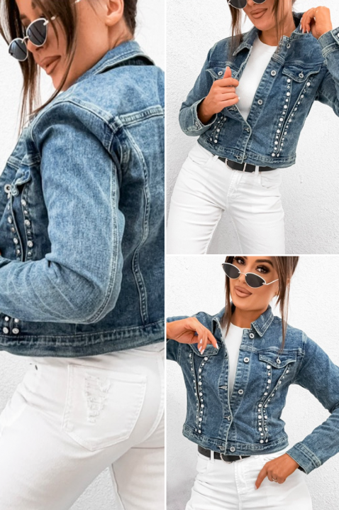 Τζιν μπουφάν SULMERZA, Χρώμα: μπλε, IVET.EU - Εκπτώσεις έως -80%