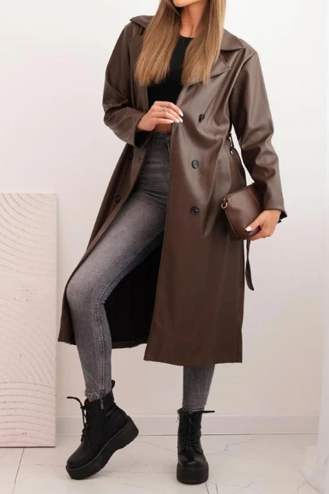 Καμπαρντίνα NARFENZA BROWN, Χρώμα: καφέ, IVET.EU - Εκπτώσεις έως -80%