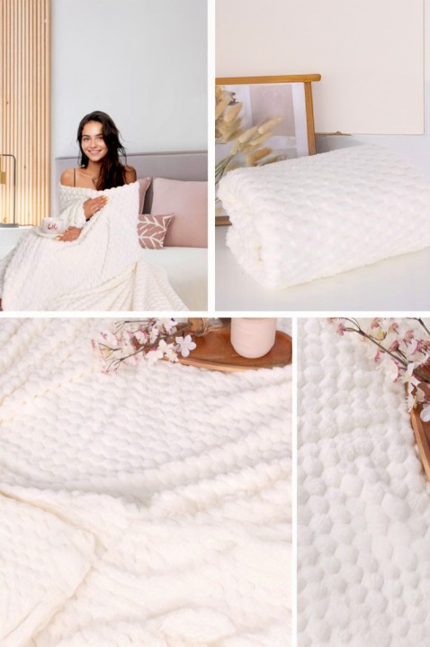 Κουβέρτα BELMONGA ECRU 160x200 cm, Χρώμα: εκρού, IVET.EU - Εκπτώσεις έως -80%