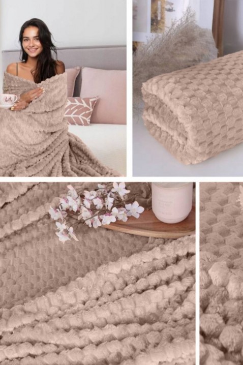 Κουβέρτα BELMONGA BEIGE 160x200 cm, Χρώμα: μπεζ, IVET.EU - Εκπτώσεις έως -80%