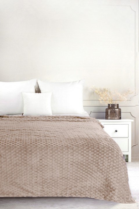 Κουβέρτα BELMONGA BEIGE 160x200 cm, Χρώμα: μπεζ, IVET.EU - Εκπτώσεις έως -80%