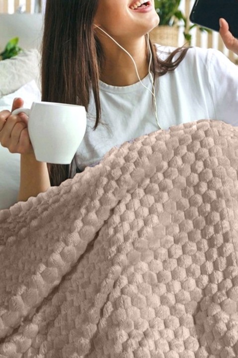 Κουβέρτα BELMONGA BEIGE 160x200 cm, Χρώμα: μπεζ, IVET.EU - Εκπτώσεις έως -80%