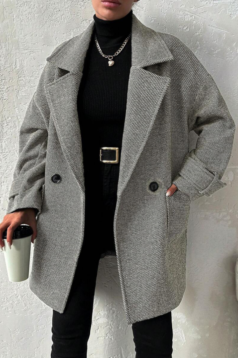 Παλτό CROLVENZA, Χρώμα: γκρι, IVET.EU - Εκπτώσεις έως -80%