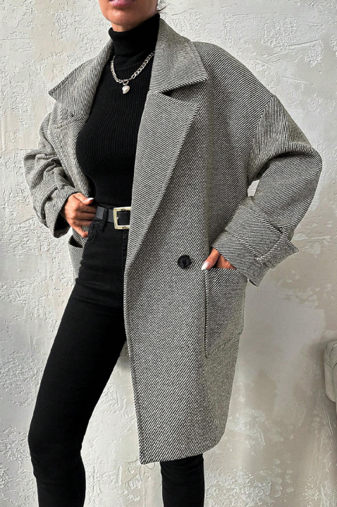 Παλτό CROLVENZA, Χρώμα: γκρι, IVET.EU - Εκπτώσεις έως -80%