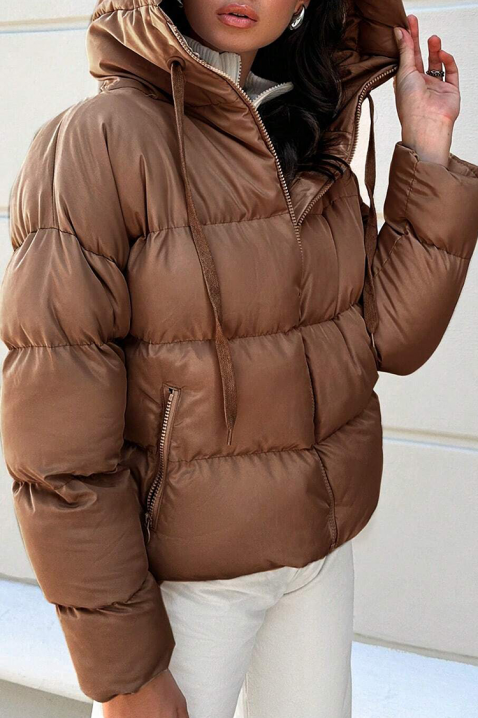 Μπουφάν FELMORNA BROWN, Χρώμα: καφέ, IVET.EU - Εκπτώσεις έως -80%