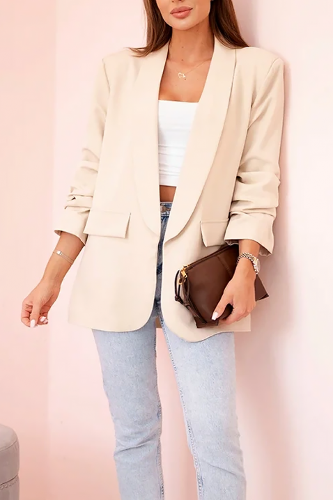 Σακάκι LAMFORZA ECRU, Χρώμα: εκρού, IVET.EU - Εκπτώσεις έως -80%