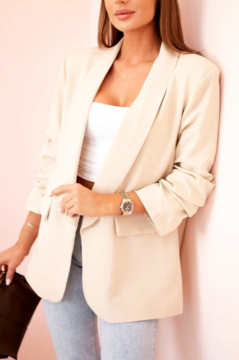 Σακάκι LAMFORZA ECRU, Χρώμα: εκρού, IVET.EU - Εκπτώσεις έως -80%