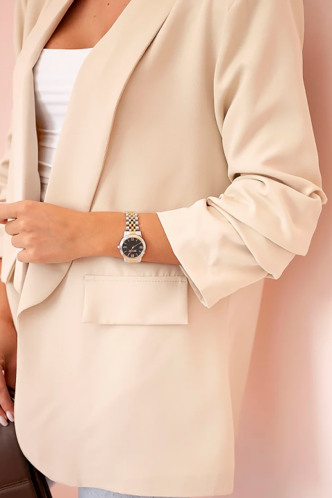 Σακάκι LAMFORZA ECRU, Χρώμα: εκρού, IVET.EU - Εκπτώσεις έως -80%