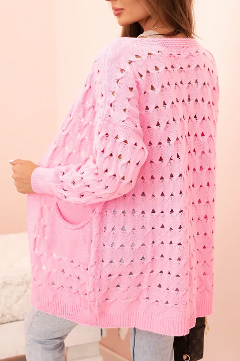 Ζακέτα NELFORLIA PINK, Χρώμα: ροζ, IVET.EU - Εκπτώσεις έως -80%