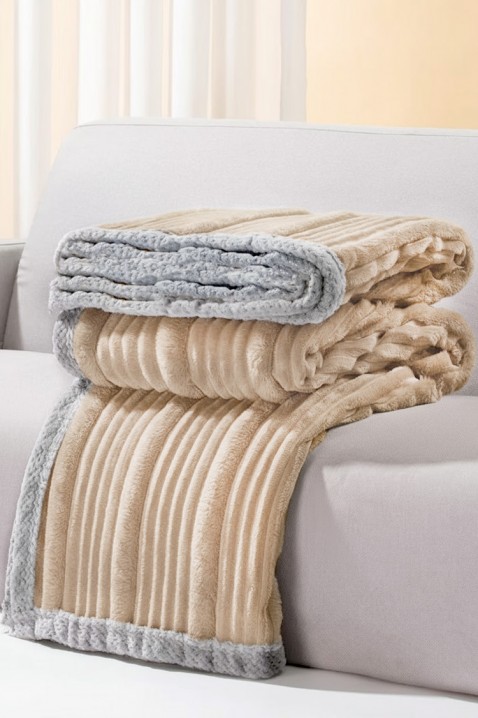 Κουβέρτα JERLONDA BEIGE 200x220 cm, Χρώμα: μπεζ, IVET.EU - Εκπτώσεις έως -80%