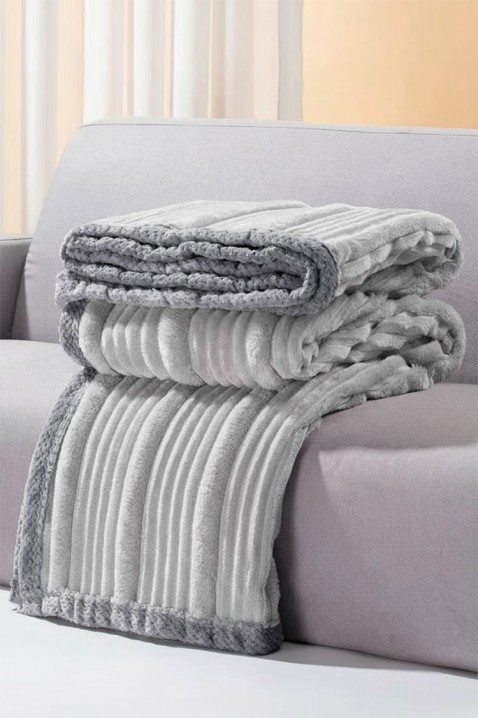 Κουβέρτα JERLONDA LIGHT GREY 200x220 cm, Χρώμα: ανοιχτό γκρι, IVET.EU - Εκπτώσεις έως -80%