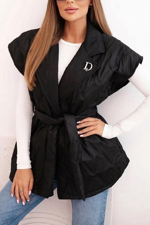 Γιλέκο JORNELMA BLACK, Χρώμα: μαύρο, IVET.EU - Εκπτώσεις έως -80%