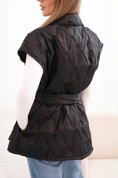 Γιλέκο JORNELMA BLACK, Χρώμα: μαύρο, IVET.EU - Εκπτώσεις έως -80%
