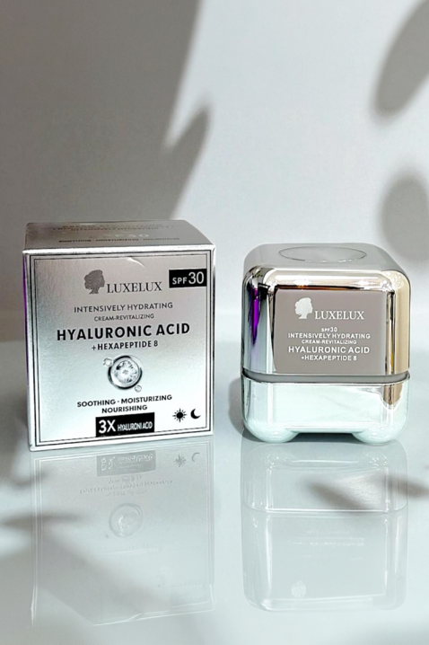 Ενυδατική κρέμα LUXELUX SPF 30 HYALURONIC 3XIVET.EU - Εκπτώσεις έως -80%