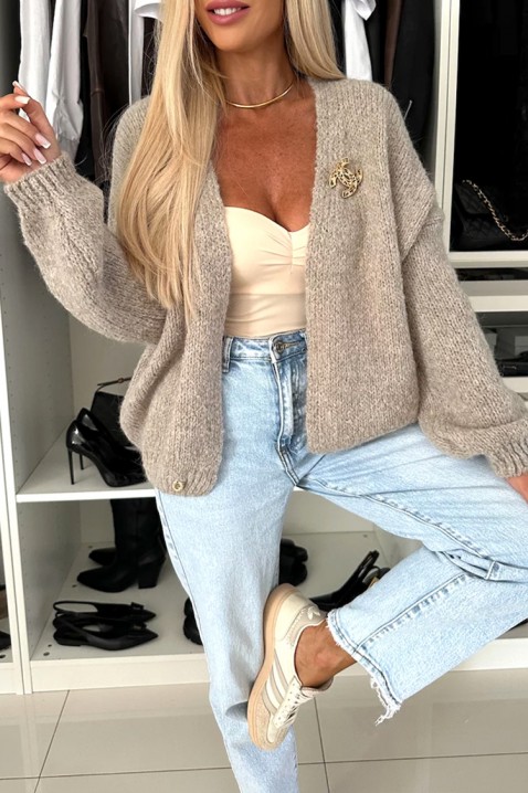 Ζακέτα VELMENDRIA BEIGE, Χρώμα: μπεζ, IVET.EU - Εκπτώσεις έως -80%