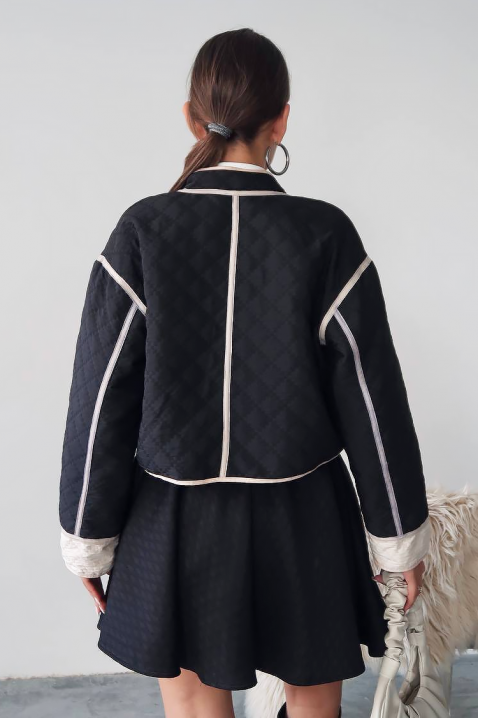 Μπουφάν ARMENOLDA BLACK, Χρώμα: μαύρο, IVET.EU - Εκπτώσεις έως -80%