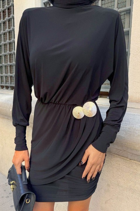 Φόρεμα ZLATINZA BLACK, Χρώμα: μαύρο, IVET.EU - Εκπτώσεις έως -80%