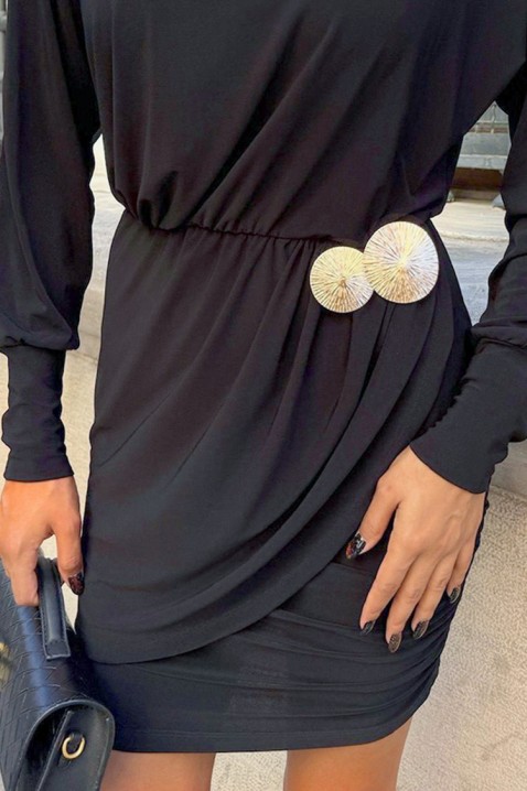 Φόρεμα ZLATINZA BLACK, Χρώμα: μαύρο, IVET.EU - Εκπτώσεις έως -80%