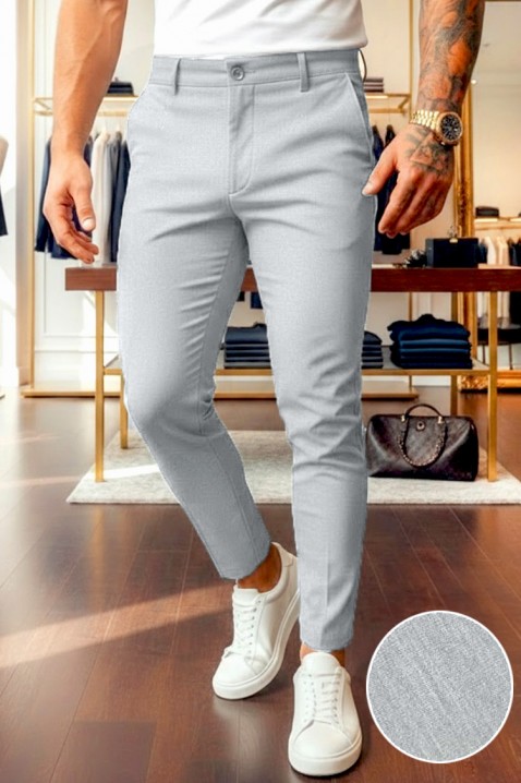 Ανδρικό παντελόνι MEJER LIGHT GREY, Χρώμα: ανοιχτό γκρι, IVET.EU - Εκπτώσεις έως -80%