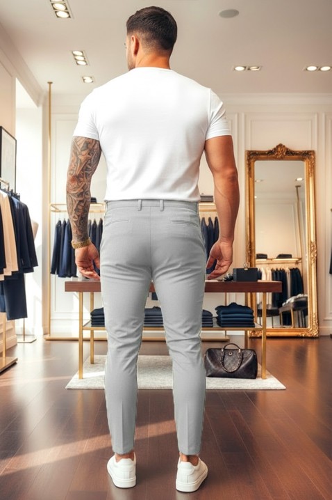 Ανδρικό παντελόνι MEJER LIGHT GREY, Χρώμα: ανοιχτό γκρι, IVET.EU - Εκπτώσεις έως -80%