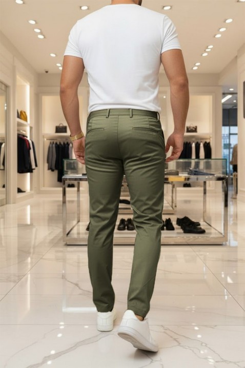 Ανδρικό παντελόνι MALROVO KHAKI, Χρώμα: χακί, IVET.EU - Εκπτώσεις έως -80%