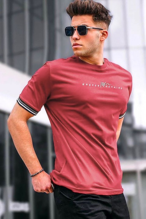 Ανδρικό κοντομάνικο μπλουζάκι MRONSON RED, Χρώμα: κόκκινο, IVET.EU - Εκπτώσεις έως -80%