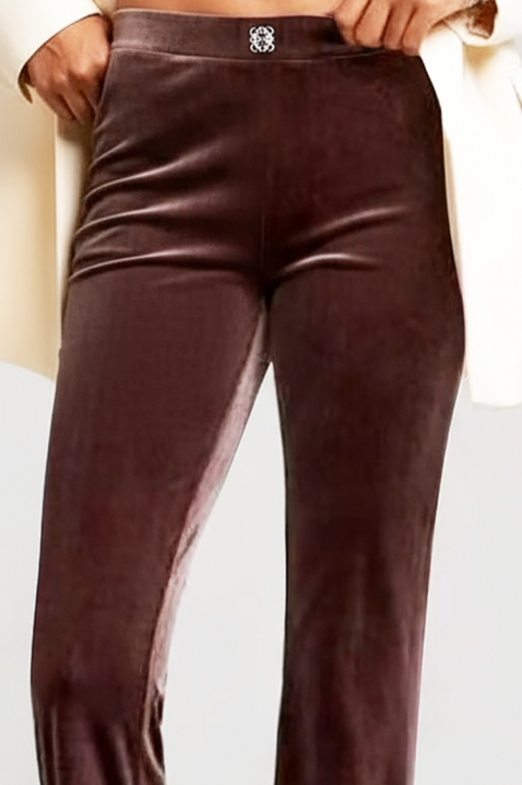 Παντελόνι ZAILINA BROWN, Χρώμα: καφέ, IVET.EU - Εκπτώσεις έως -80%