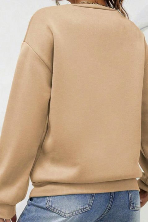 Γυναικεία μπλούζα BRENOLZA BEIGE, Χρώμα: μπεζ, IVET.EU - Εκπτώσεις έως -80%