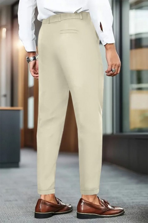 Ανδρικό παντελόνι JINZO BEIGE, Χρώμα: μπεζ, IVET.EU - Εκπτώσεις έως -80%