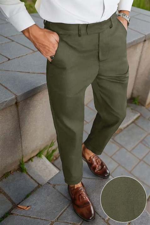 Ανδρικό παντελόνι JINZO KHAKI, Χρώμα: χακί, IVET.EU - Εκπτώσεις έως -80%