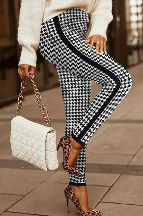 Παντελόνι SORLENTA, Χρώμα: μαύρο και άσπρο, IVET.EU - Εκπτώσεις έως -80%