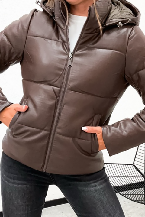 Μπουφάν ZVEDINA BROWN, Χρώμα: καφέ, IVET.EU - Εκπτώσεις έως -80%