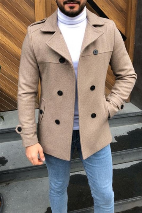 Ανδρικό παλτό TORONTO CAMEL, Χρώμα: ανοιχτό καφέ, IVET.EU - Εκπτώσεις έως -80%