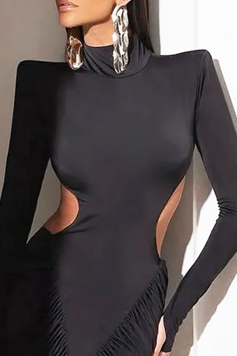 Φόρεμα SENZILA BLACK, Χρώμα: μαύρο, IVET.EU - Εκπτώσεις έως -80%