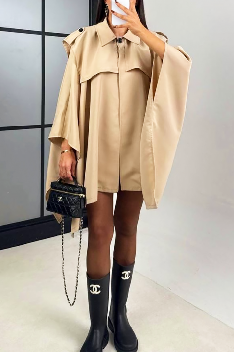 Μπουφάν FREYANA BEIGE, Χρώμα: μπεζ, IVET.EU - Εκπτώσεις έως -80%