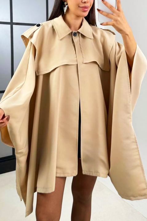 Μπουφάν FREYANA BEIGE, Χρώμα: μπεζ, IVET.EU - Εκπτώσεις έως -80%