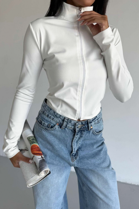 Φούτερ FIOHENA WHITE, Χρώμα: άσπρο, IVET.EU - Εκπτώσεις έως -80%