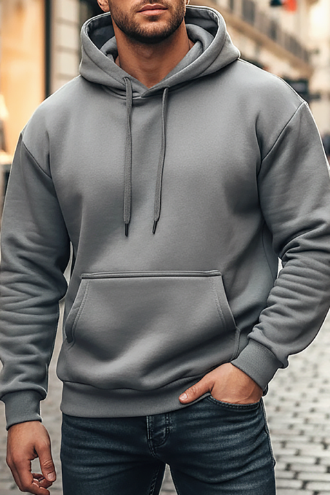 Ανδρικό φούτερ REJERO GREY, Χρώμα: γκρι, IVET.EU - Εκπτώσεις έως -80%