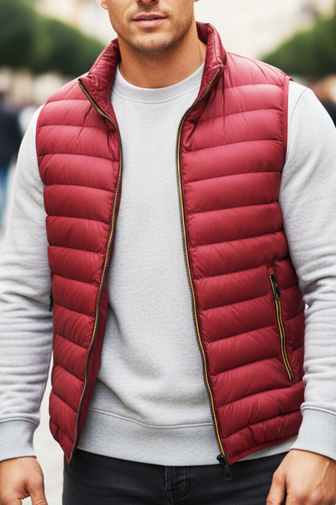 Ανδρικό γιλέκο BERELTO RED, Χρώμα: κόκκινο, IVET.EU - Εκπτώσεις έως -80%