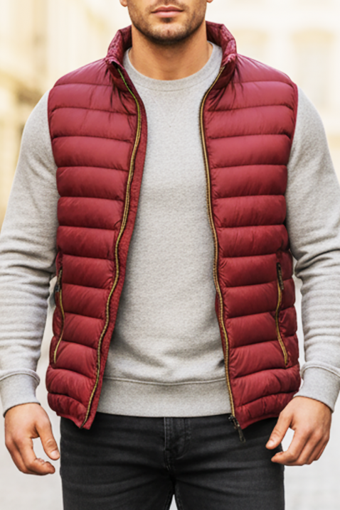 Ανδρικό γιλέκο BERELTO RED, Χρώμα: κόκκινο, IVET.EU - Εκπτώσεις έως -80%