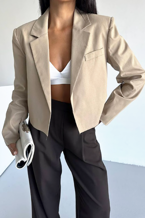 Σακάκι BLINZOINA BEIGE, Χρώμα: μπεζ, IVET.EU - Εκπτώσεις έως -80%