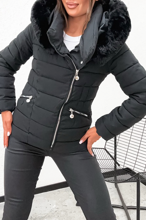 Μπουφάν ZOLTERNA BLACK, Χρώμα: μαύρο, IVET.EU - Εκπτώσεις έως -80%