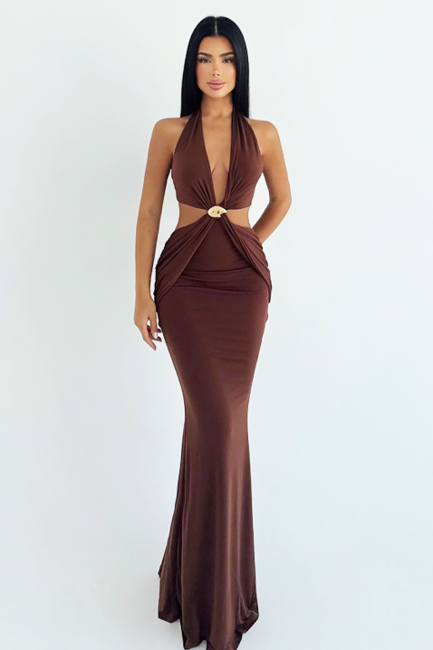 Φόρεμα ROSINZA BROWN, Χρώμα: καφέ, IVET.EU - Εκπτώσεις έως -80%