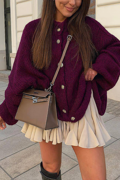 Ζακέτα NIVELZA PURPLE, Χρώμα: μωβ, IVET.EU - Εκπτώσεις έως -80%
