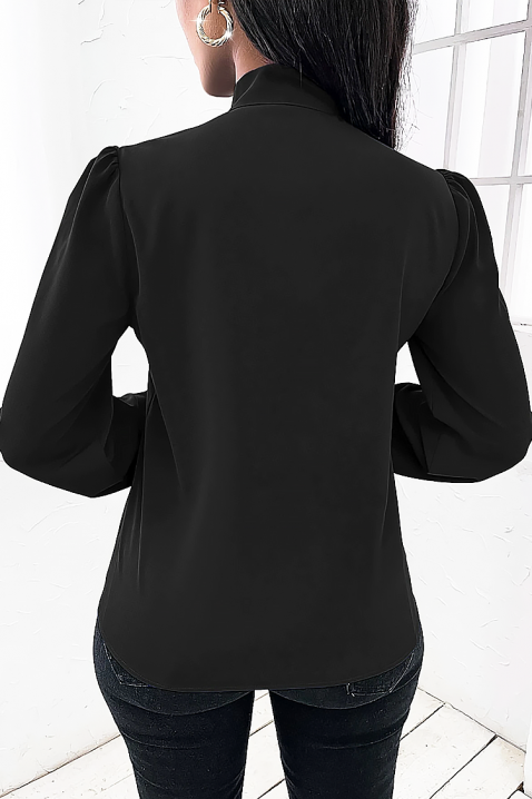 Γυναικεία μπλούζα TIOFEGA BLACK, Χρώμα: μαύρο, IVET.EU - Εκπτώσεις έως -80%
