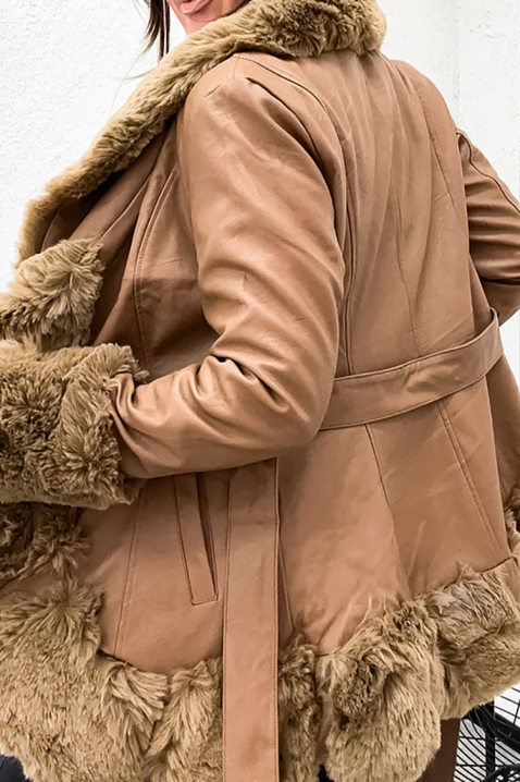 Μπουφάν JELFONDA CAMEL, Χρώμα: ανοιχτό καφέ, IVET.EU - Εκπτώσεις έως -80%